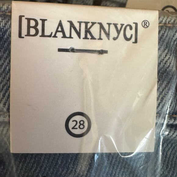 Blank NYC Eye Opener Blue Denim Frayed Mini Skirt Distressed NWT Size 28 - Picture 8 of 9